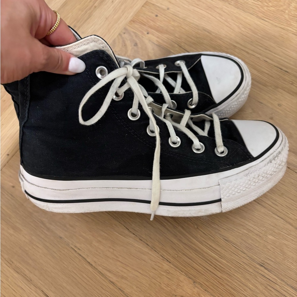 Converse Black and White High-Top Sneakers